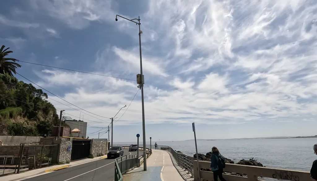 ciclovia de concon desde la boca a playa los linenes
